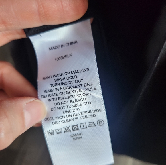 NWT Quince Washable Silk Square Neck Maxi Dress Size Medium - Picture 8 of 11